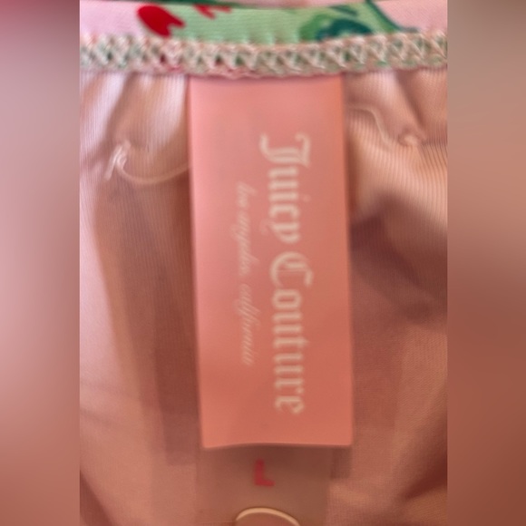 Juicy Couture -1 Piece Twist Front- Belted Sash & Front Keyhole Swimsuit. Sz. L - Picture 5 of 5